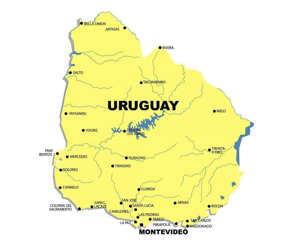 Карта реки Уругвай 