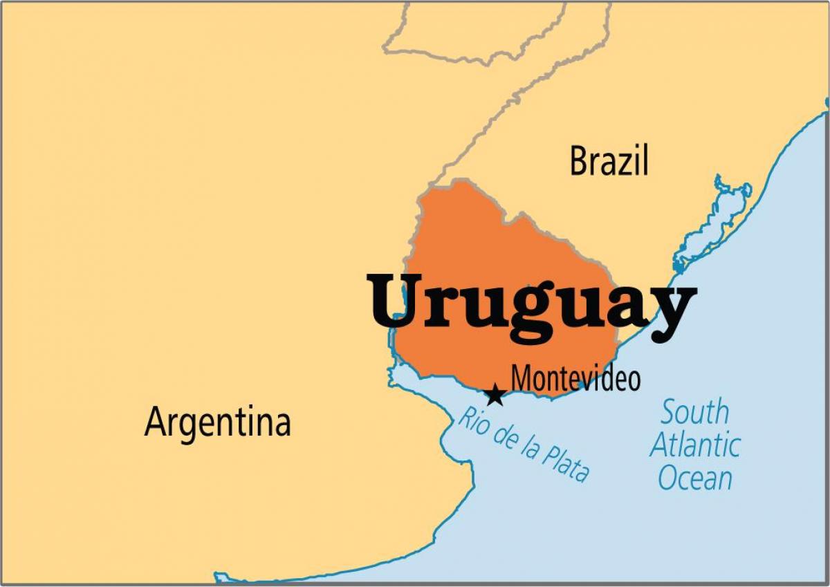 Уругвай карта столицы