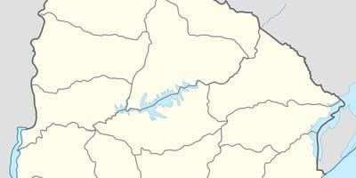 Карта Уругвая контур